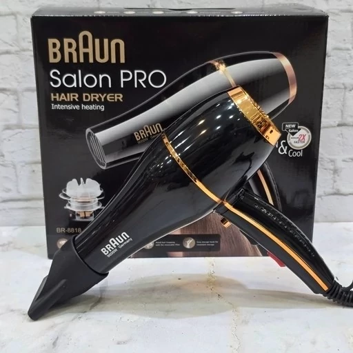 سشوار حرفه ای موتور سنگین براون مدل BR-8818