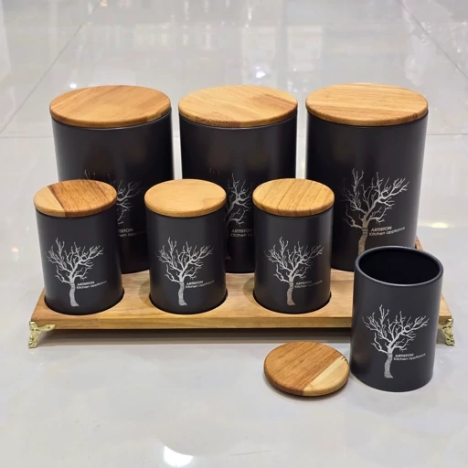پاسماوری ۸ پارچه آرتیستون درب بامبو